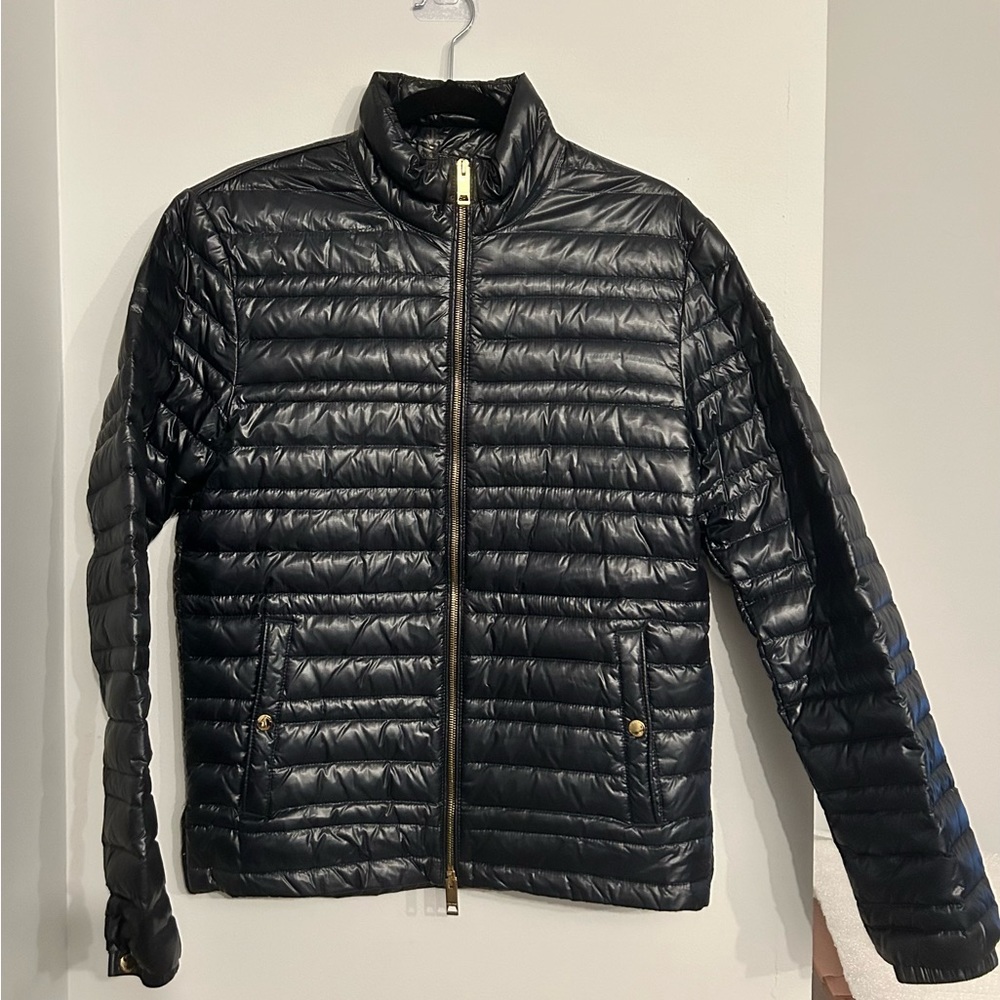 New Burberry Men’s Navy Down Jacket Coat Small